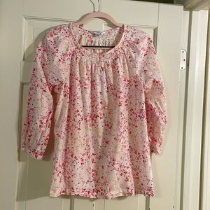 Croft & Barrow Floral Cotton Blouse Size L